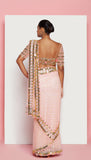Vivien - BLUSH PINK EMBELLISHED SAREE SET