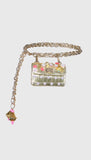 Gold Chain-Link embellished Belt Bag