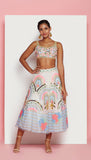AURORA  - IVORY EMBELLISHED HALF LEHENGA SET