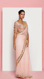 Vivien - BLUSH PINK EMBELLISHED SAREE SET