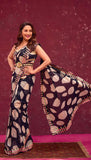 Madhuri Dixit-Nene :  Multi colored Embellished Saree Set