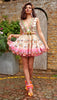 Sarah Ali Khan -  Ivory & Pink Embellished Baby doll dress
