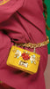 Canary Yellow Chain-link Belt Bag