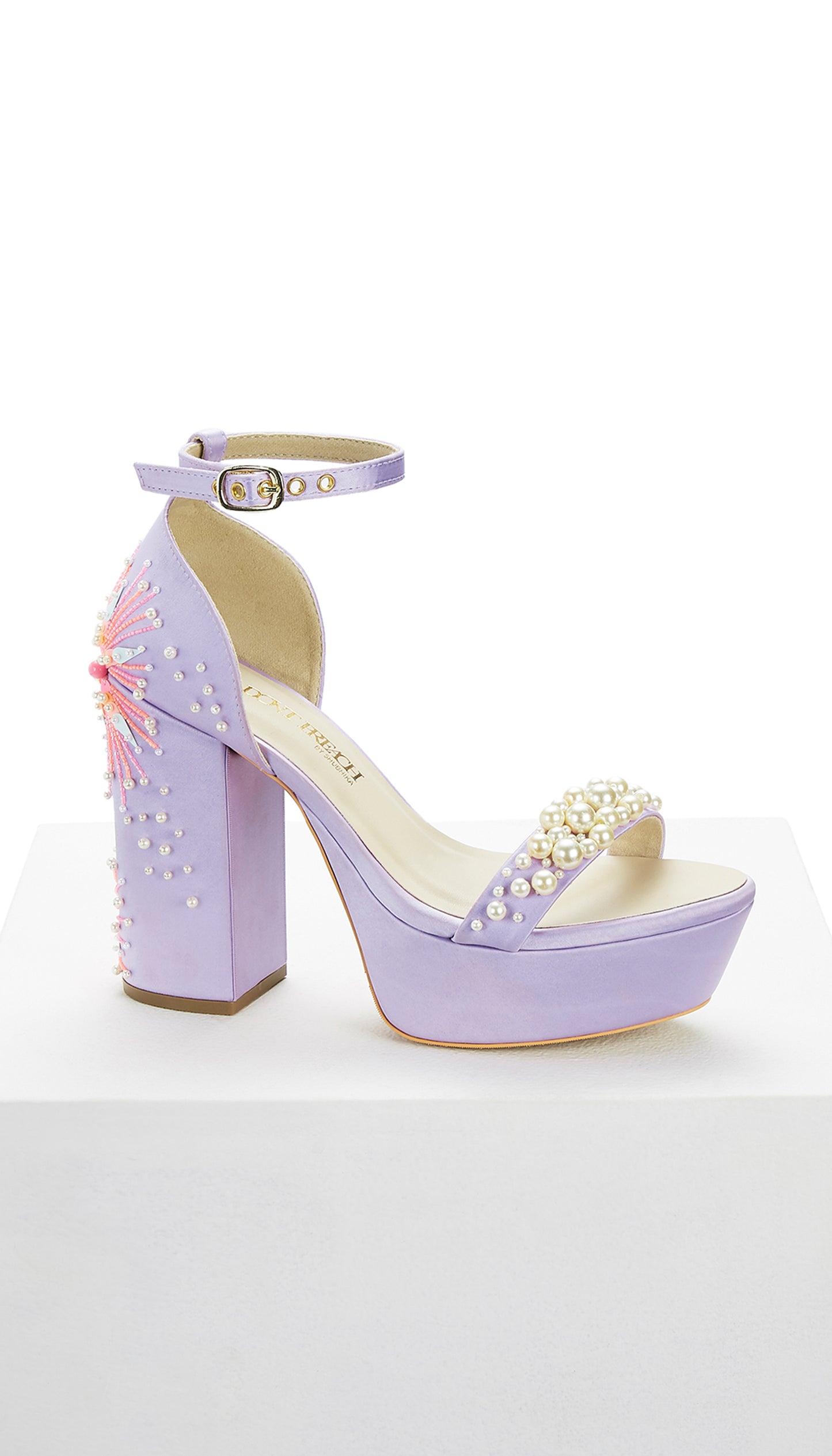 The Dandelion Twinkle - Lilac Platform Block Heels