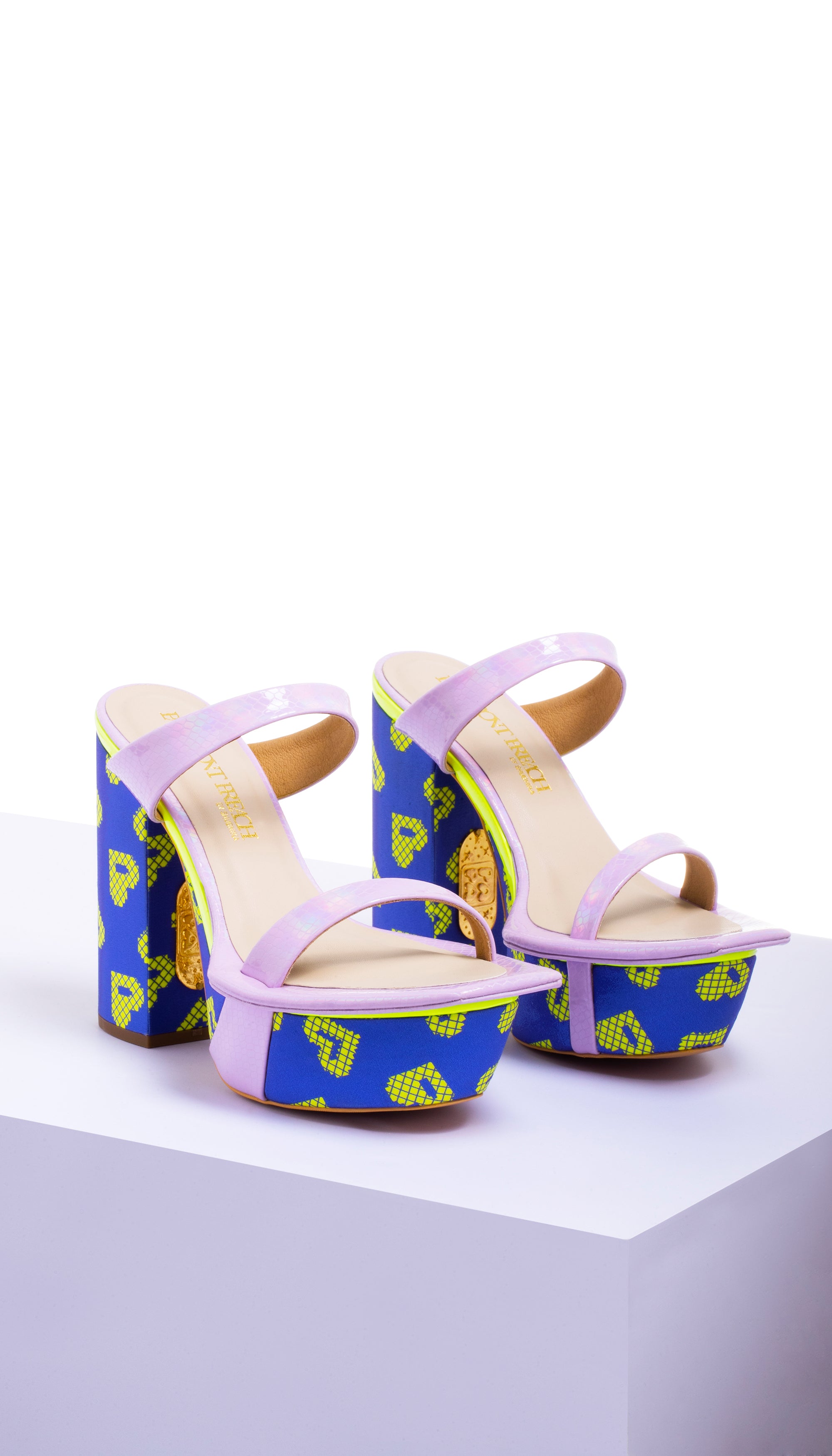 Women Sexy Floral Print Open Toe Block High Heels Shoes Ankle Strap Party  Sandal | eBay