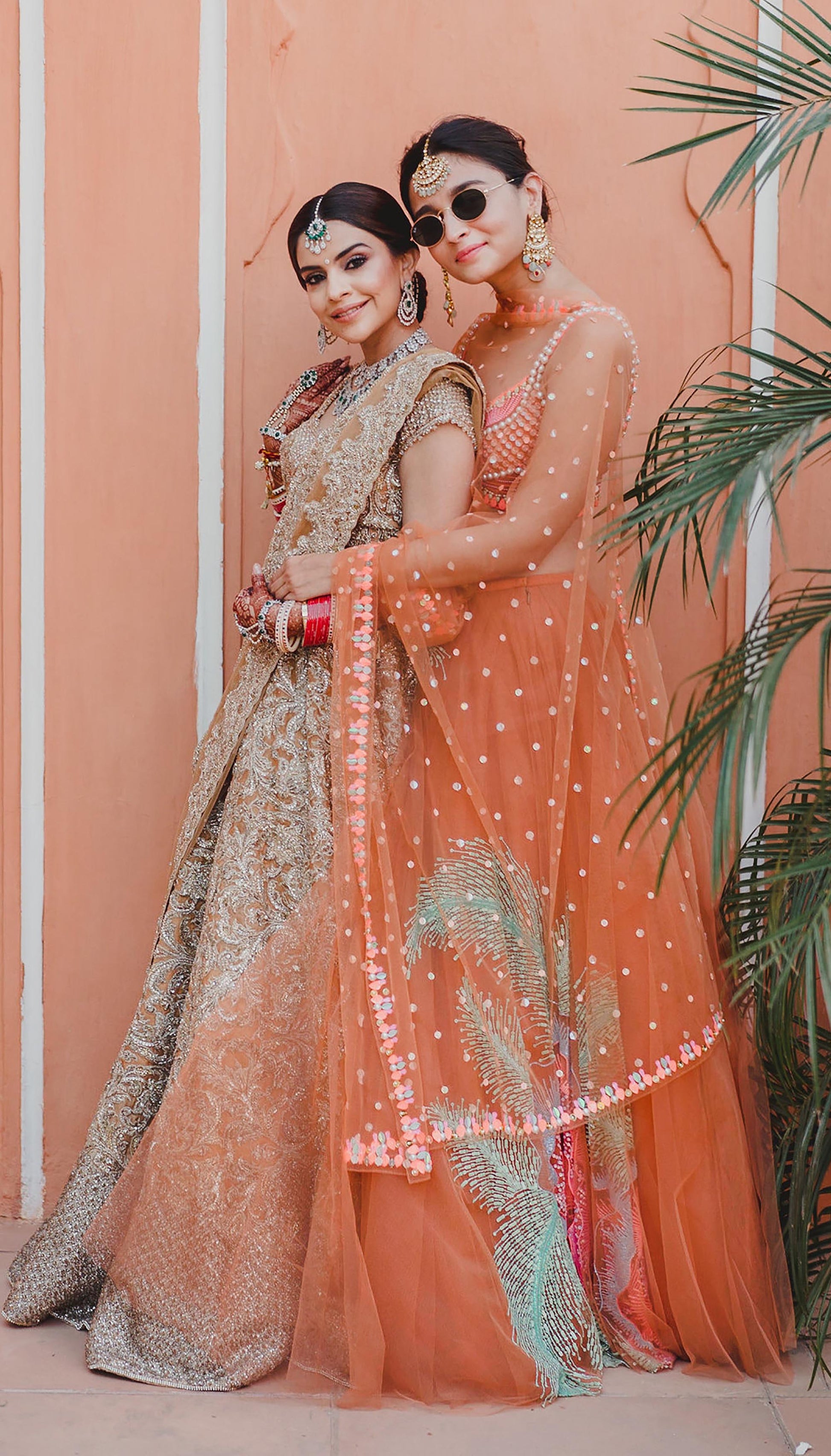 Brick Brown Lehenga Set-Papa Don't Preach
