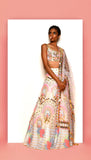 DAISY DOVE - IVORY EMBELLISHED FULL LEHENGA  SET