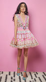 DANCE THE NIGHT AWAY - BISCUIT NUDE  BABY DOLL DRESS