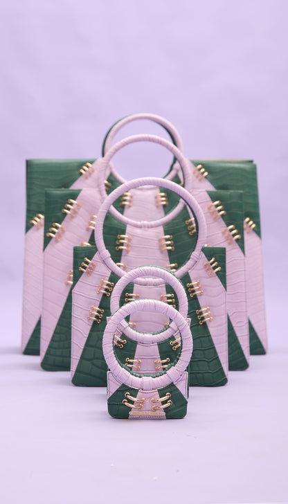 FitzACat 1 : Lavender & Green Tote Bag