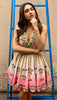 Sarah Ali Khan -  Ivory & Pink Embellished Baby doll dress