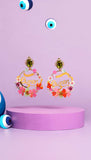 REGAL LOVE -  EMBROIDERED EARRINGS