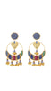 STARRY AFFAIR -  EMBROIDERED CHANDBALI EARRINGS