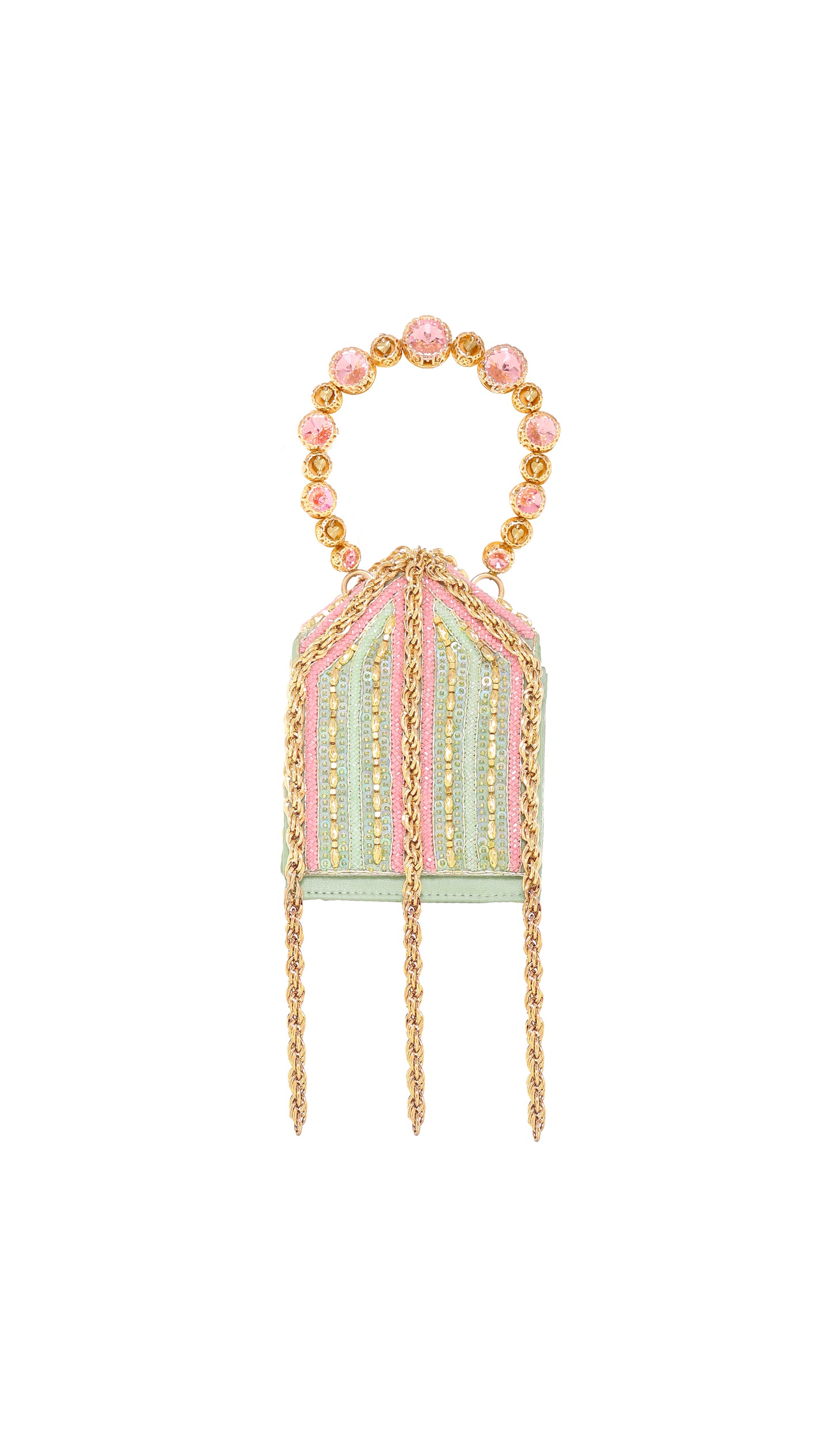 Mint Embellished Mini Bag