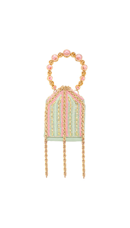 Mint Embellished Mini Bag