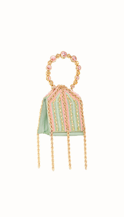 Mint Embellished Mini Bag