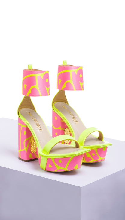 Fix Me Up! Hot Pink Block Heels