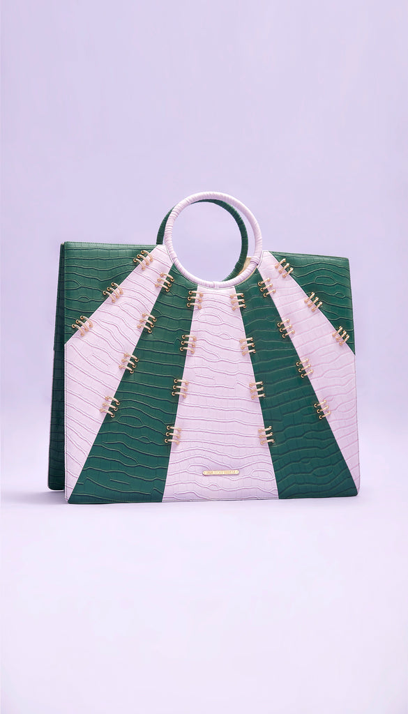 FitzACat 100 - Lavender & Green Tote Bag