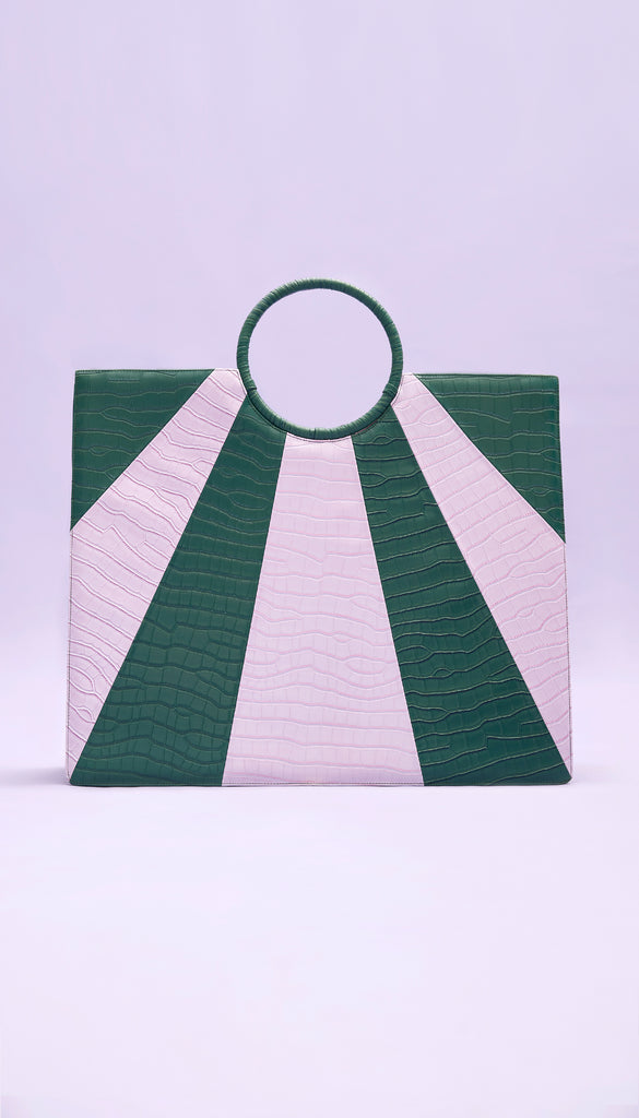 FitzACat 100 - Lavender & Green Tote Bag