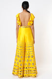 Golden Yellow Embroidered Jumpsuit