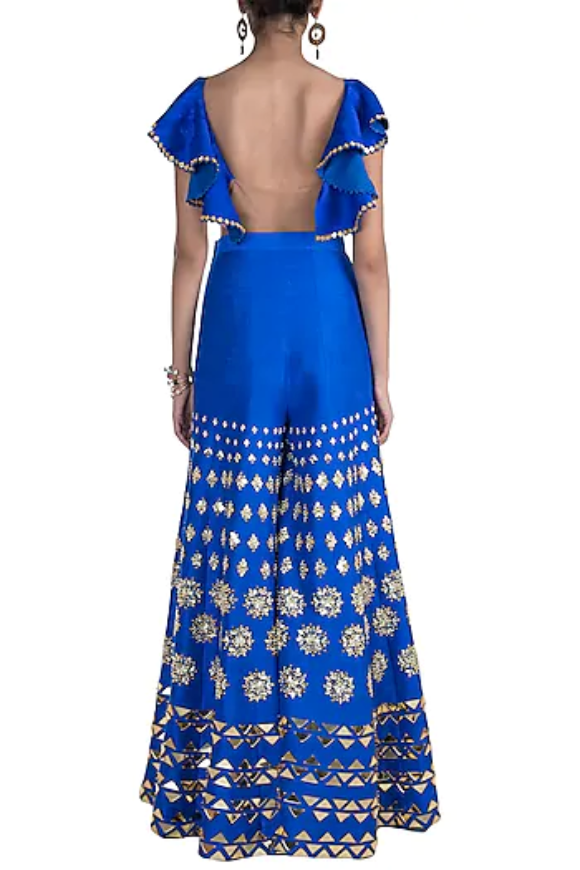 Payal Shah - Electric Blue Jumpsuit