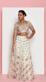 Favourite Jade - IVORY AND MINT GREEN EMBELLISHED FULL LEHENGA SET