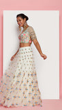 Favourite Jade - IVORY AND MINT GREEN EMBELLISHED FULL LEHENGA SET