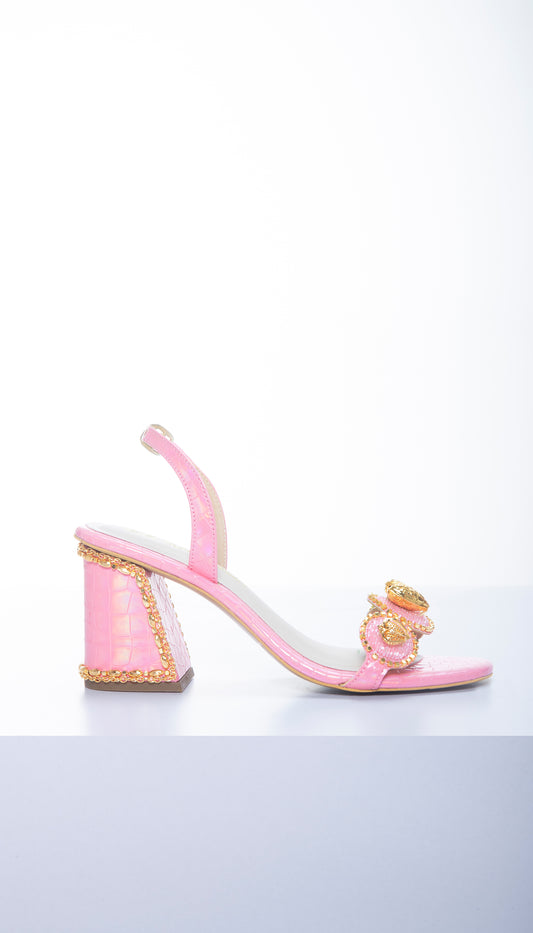 Le Macaron : Rose - Pink Block heels