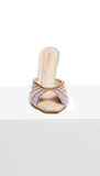 PepperMint Mules - Pastel Coloured Square toe Stilettos