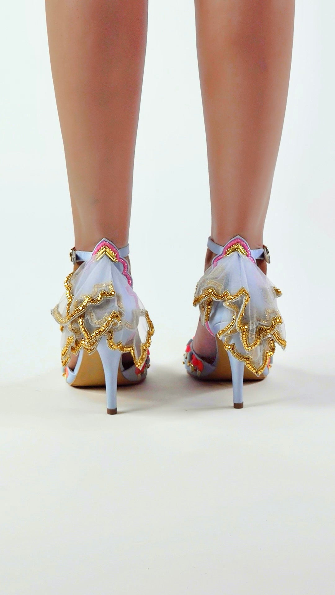 Ice blue heels sale