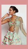 Rebel -  Mint Green Embellished Lehenga Set