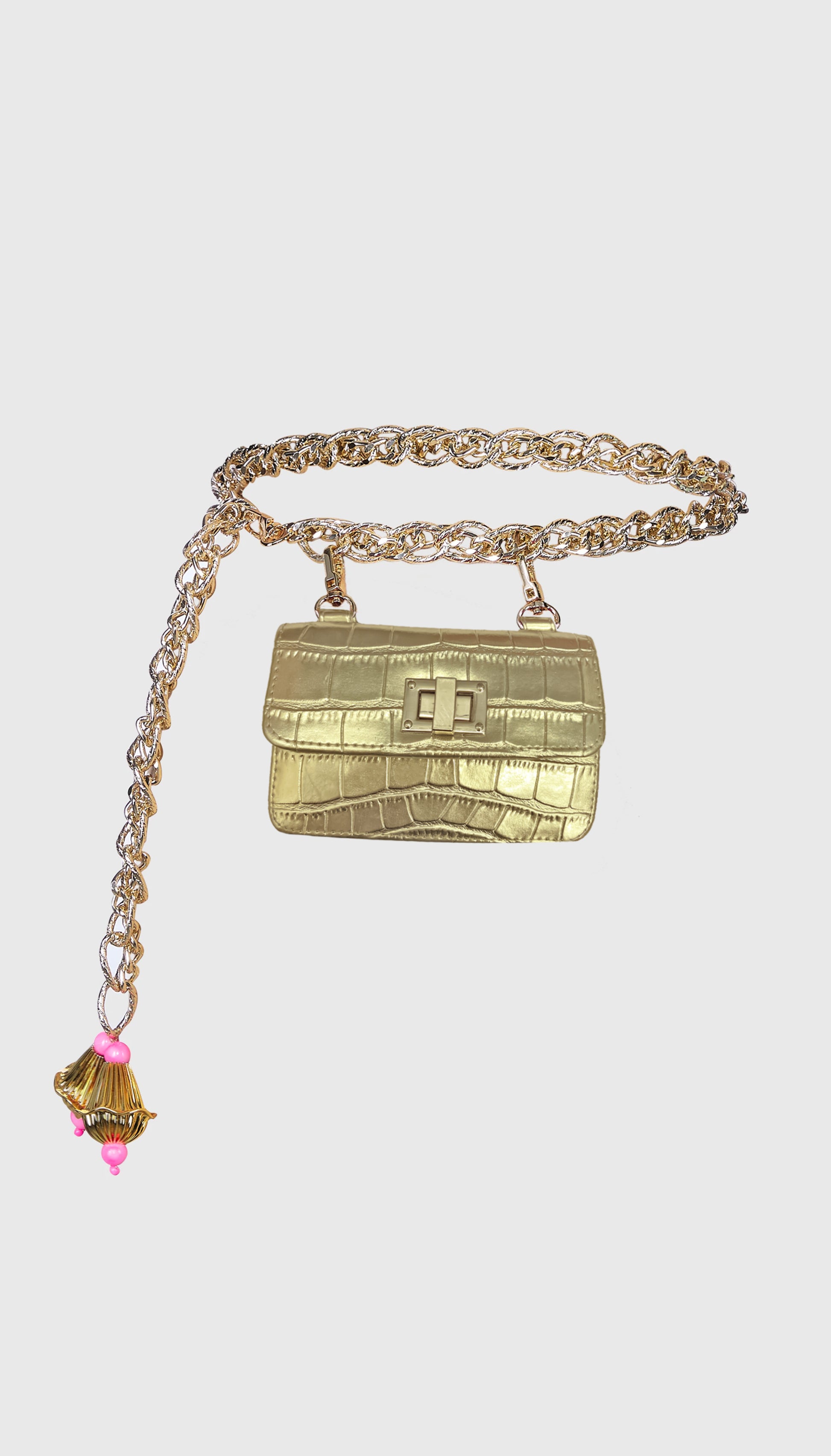 Gold Chain Link Belt Bag – Papa Don't Preach