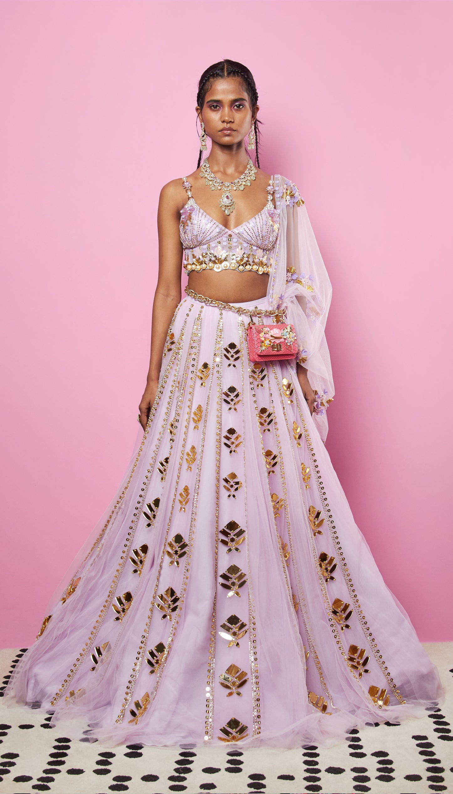 Lilac Full Lehenga Set- Papa Don't Preach