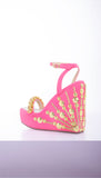 April Moon - Pink Wedge Heel
