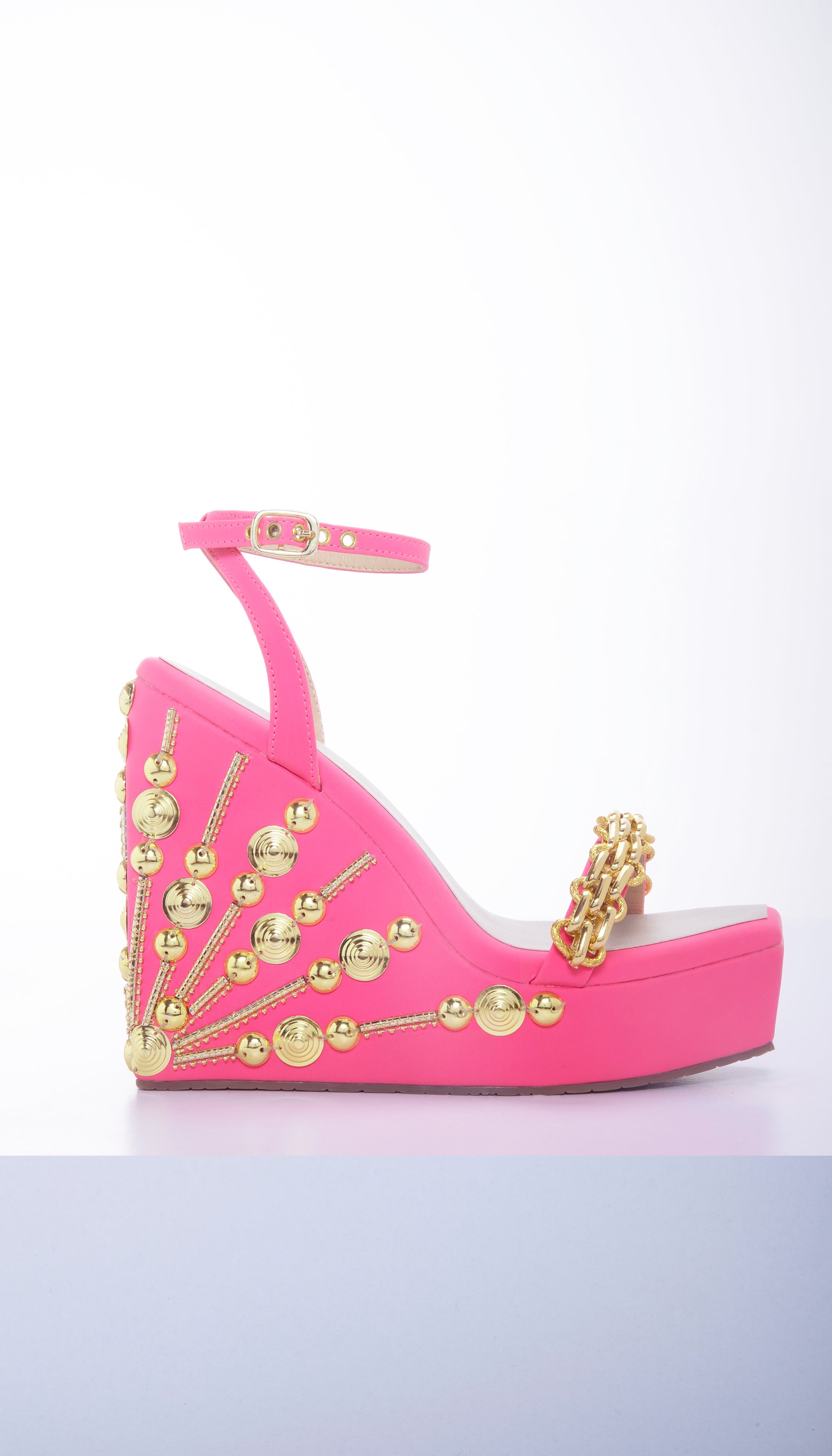 Buy April Moon Pink Wedge Heel Online Papa Don't Preach