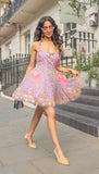 I PURPLE YOU - Lilac Babydoll Embroidered Mini Dress