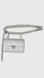 Silver Chain Link Belt Bag - Papa Don't Preach by Shubhika