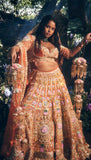 Gaia -  Brick Brown Bridal Lehenga Set